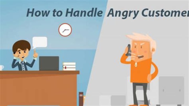 How do you handle an aggressive customer on the phone?