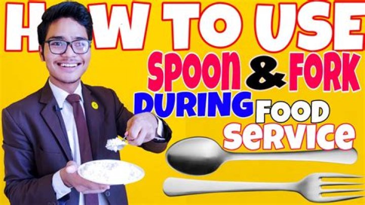 How do you keep fork and spoon after meal?
