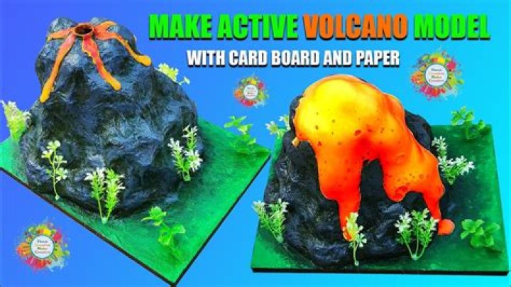 How do you make a simple volcano model?