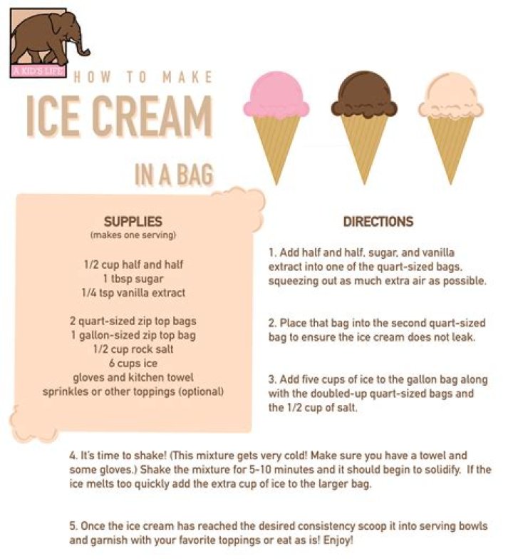 How do you make ice cream in 5 steps?