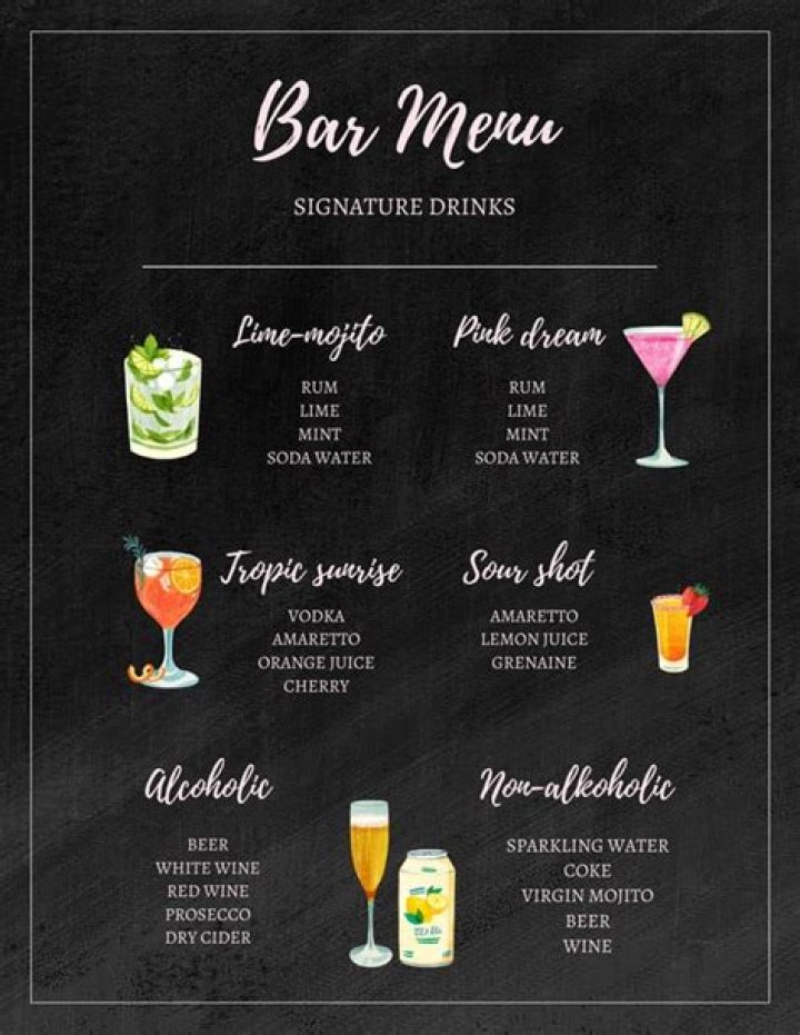 How do you present menu and drinks to guests?