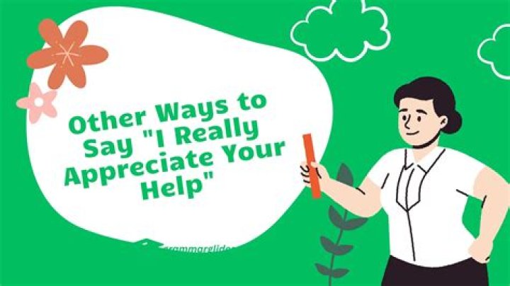 How do you say I really appreciate your help?