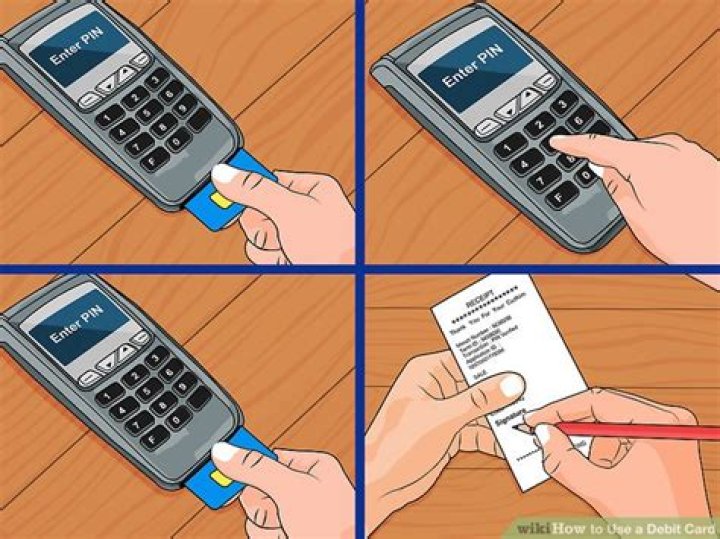 How do you use a debit card insert?