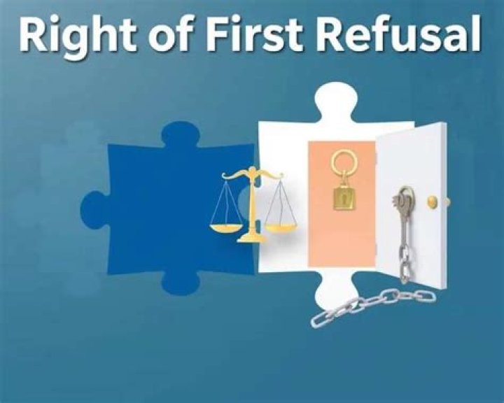 How do you work out your right of first refusal?