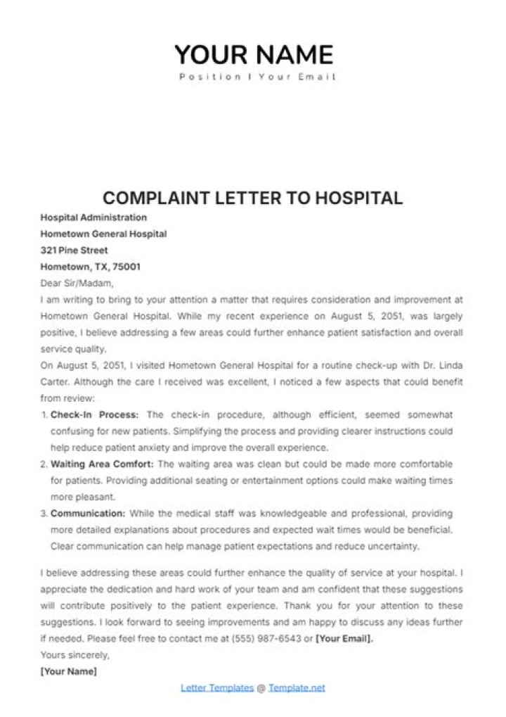 How do you write a formal complaint to a CEO?