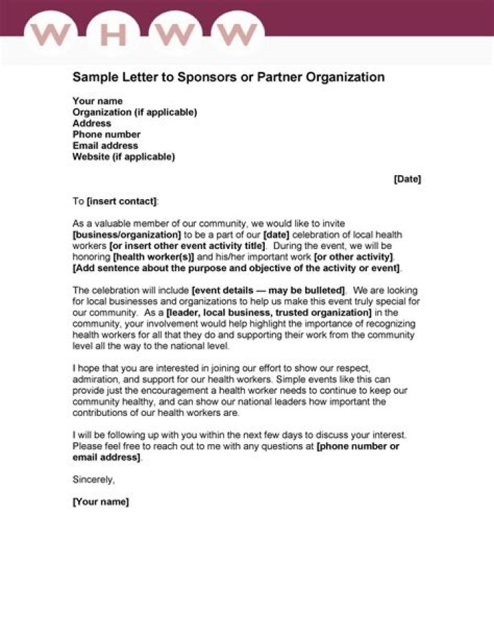 How do you write a formal letter asking for sponsorship?