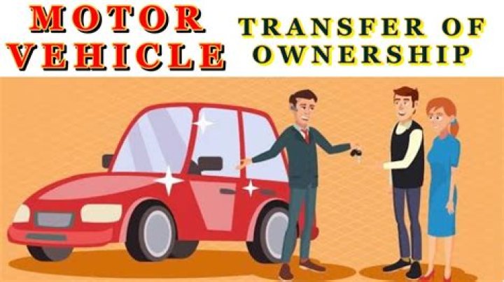 How does a person show ownership of a vehicle?