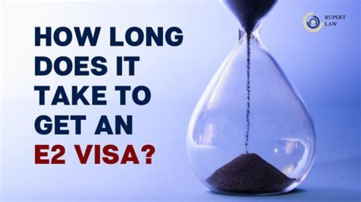 How long does it take to get an E2 visa?
