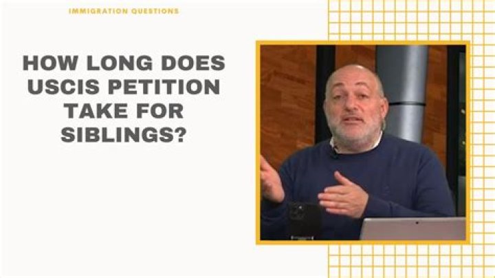 How long does it take to petition unmarried son?