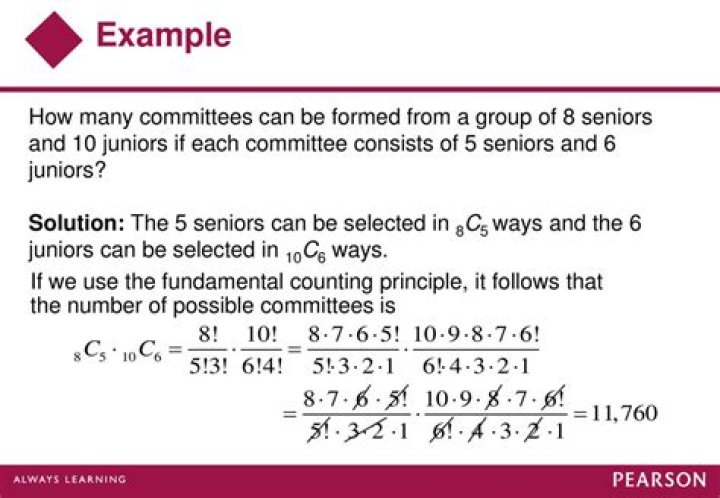 How many 5 person committees can be formed from a group of 8?