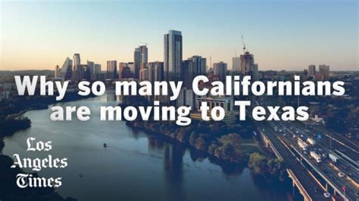 How many Californians moved to Texas this year?