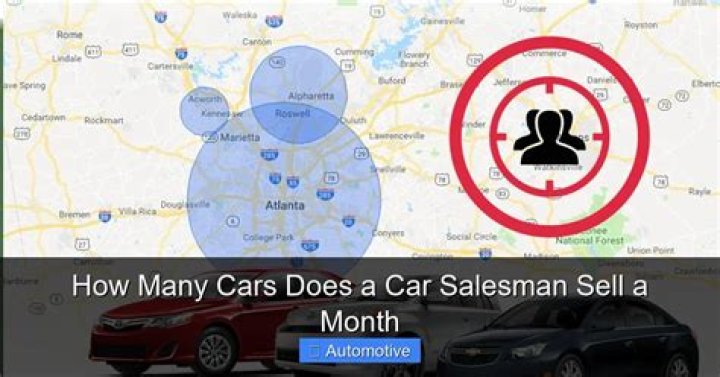 How many cars does a car salesman sell?