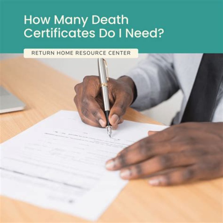 How many death certificates do you need when a spouse dies?