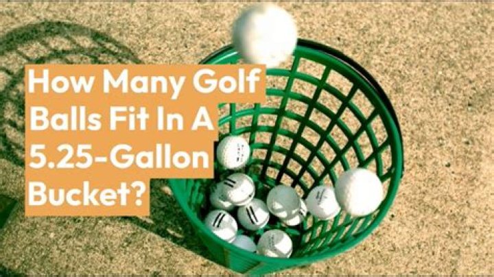 How many golf balls equal a gallon?