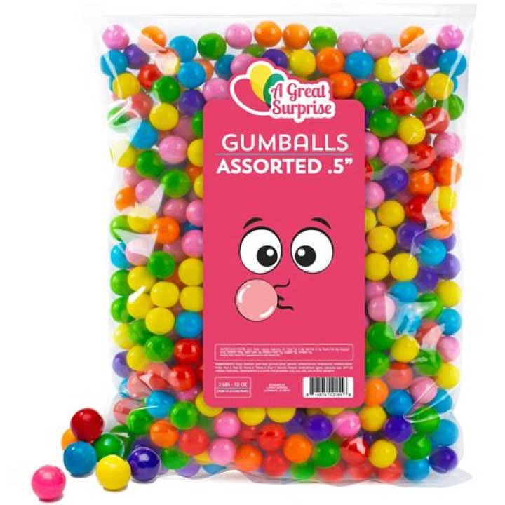How many gumballs is 5 lbs?