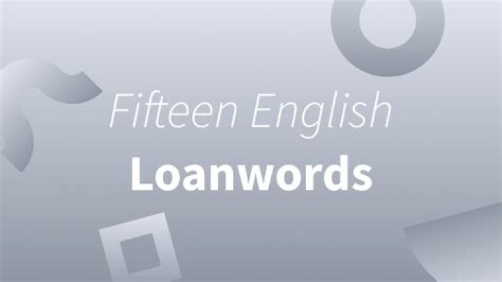 How many loanwords does English have?