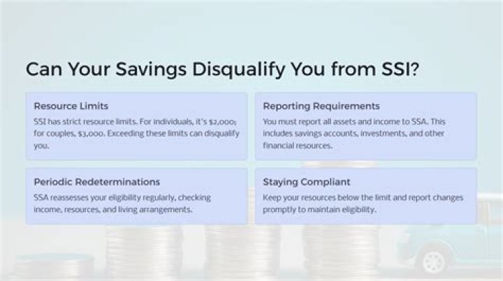 How much can someone on SSI have in their bank account?