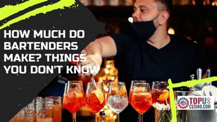 How much do high end bartenders get paid?