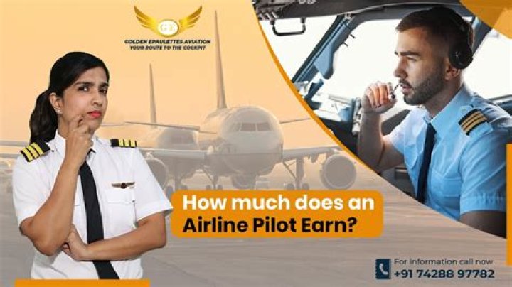 How much do pilots get paid a month UK?