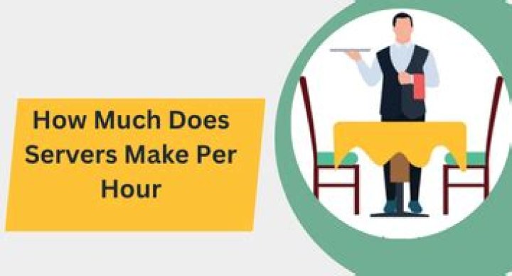 How much do restaurant servers make per hour?