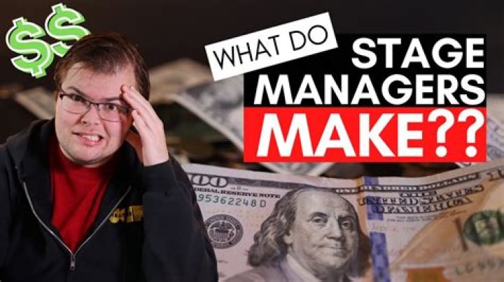 How much do stage managers make a month?