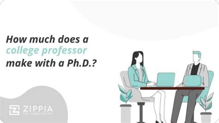 How much does a college professor make with a PhD?