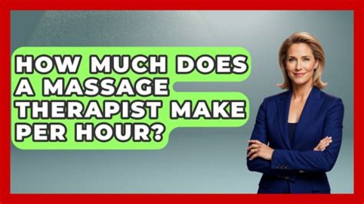How much does a massage therapist make per hour?