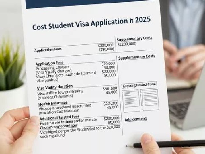 How much does a student visa cost?