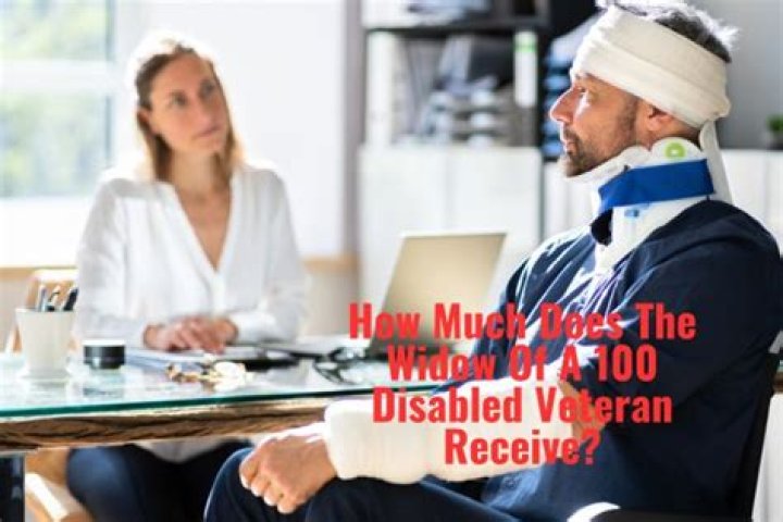 How much does the widow of a 100% disabled Veteran receive?