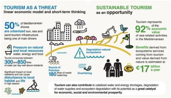 How much does tourism affect the environment?