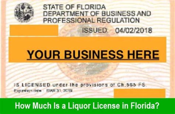 How much is a liquor license in Florida?