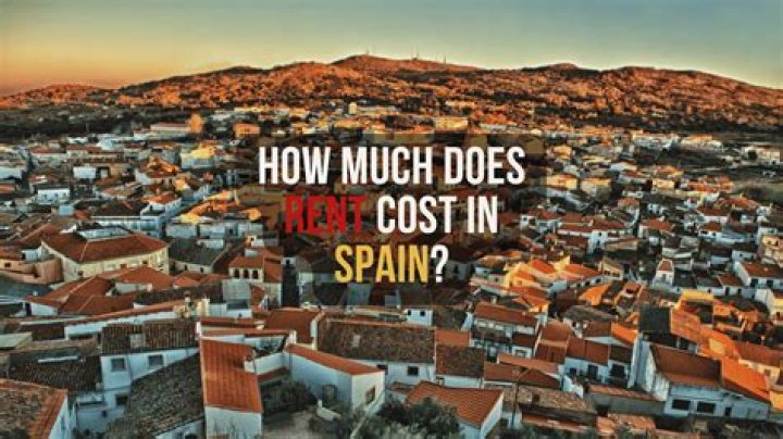 How much is apartment rent in Spain?
