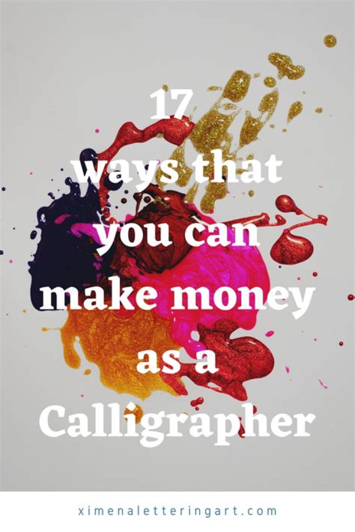 How much money can you make as a calligrapher?