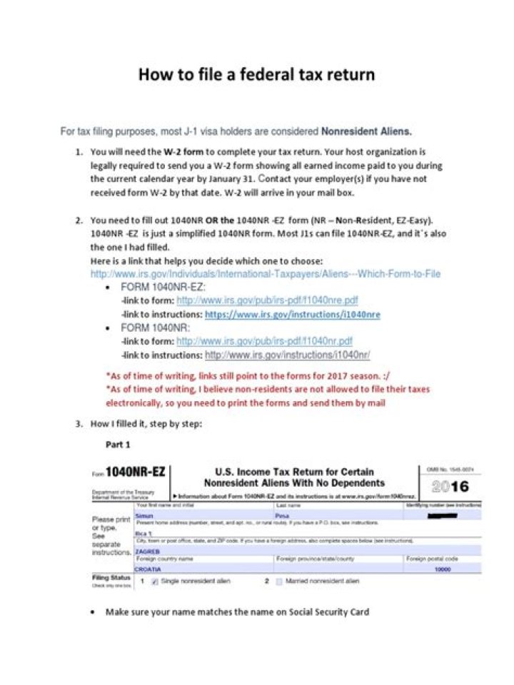 How to show that I was not required to file a federal tax return?
