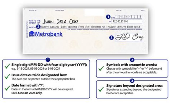 Is a torn check acceptable?
