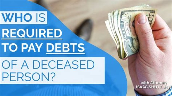 Is family responsible for deceased debt?