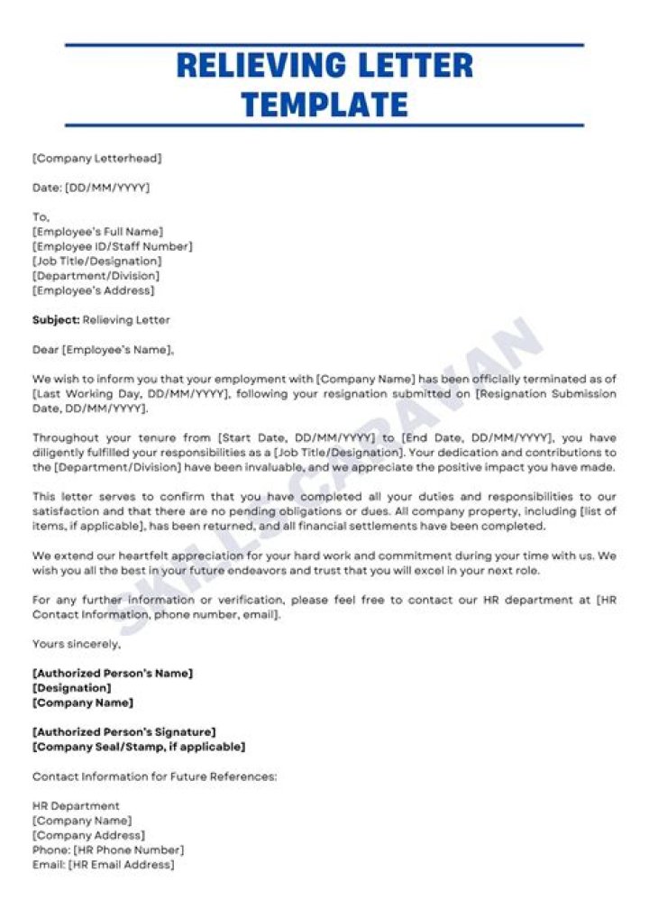 Is relieving letter important?