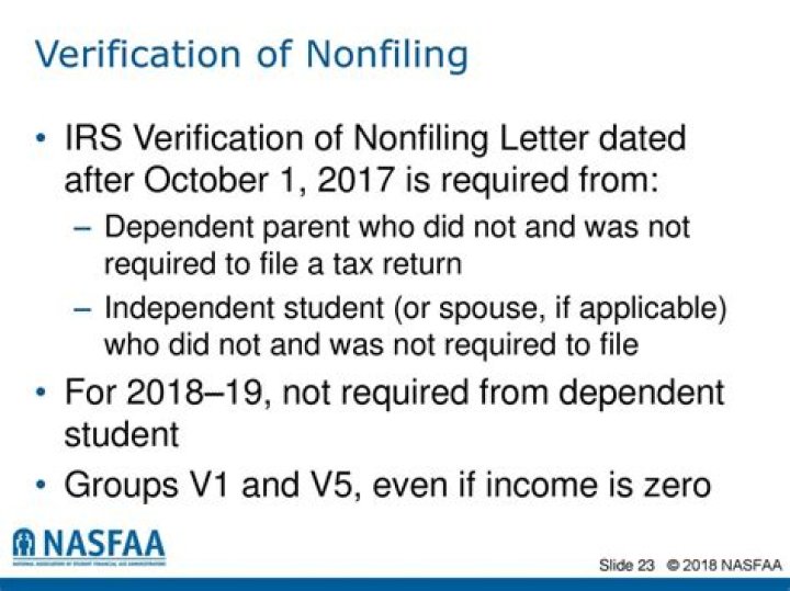 Is verification of non-filing bad?