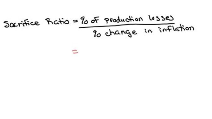 What according to you is the sacrifice ratio?