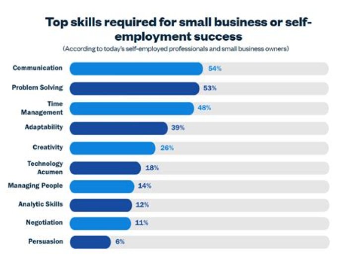What are 5 skills required to be an entrepreneur?