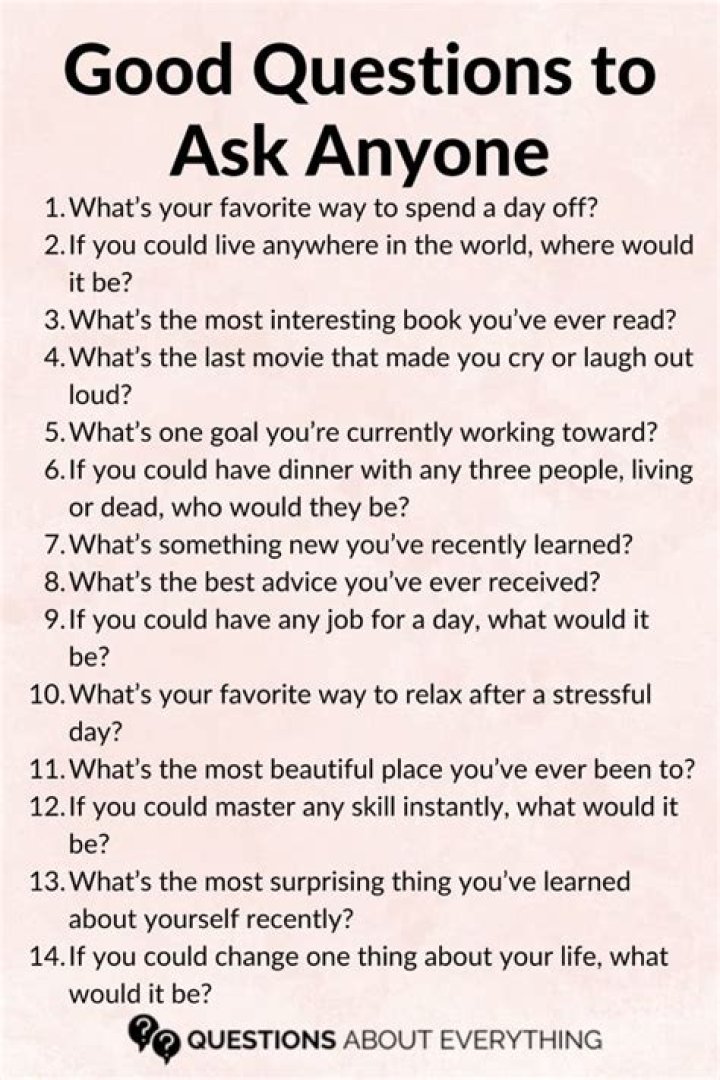 What are good questions to ask?