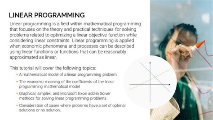 What are linear programming models?
