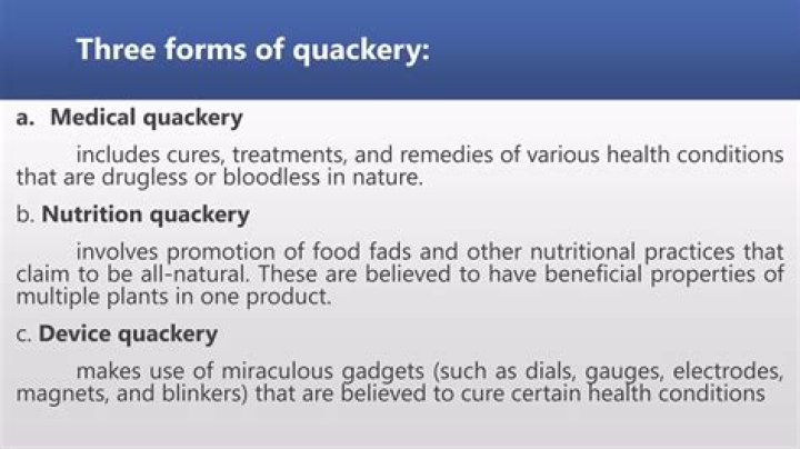 What are quackery products?