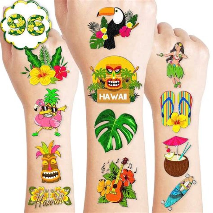 What are sticker tattoos called?