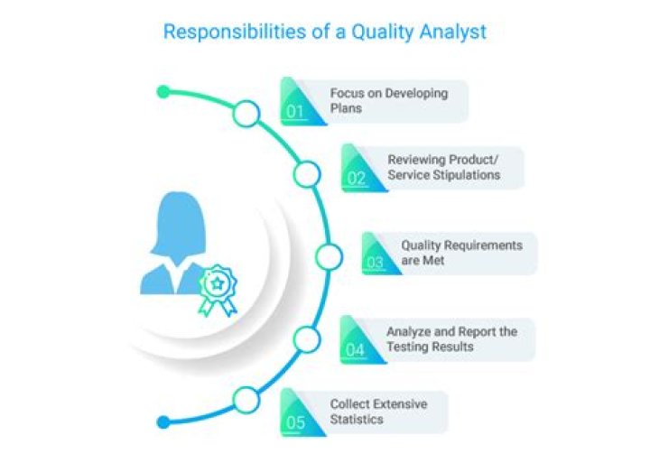 What are the 5 main responsibilities of a quality analyst?