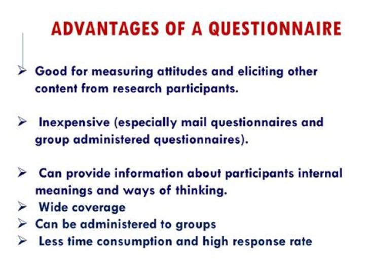 What are the advantages of using questionnaires in research?