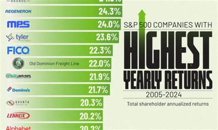 What are the best performing stocks in the last 10 years?