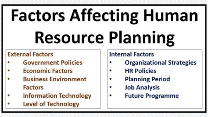 What are the factors that affect planning process?