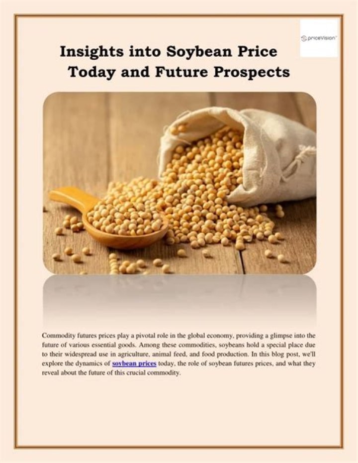 What are the price of soybeans today?
