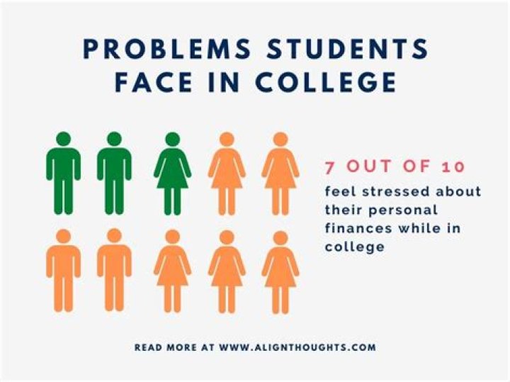 What are the problems faced by college students?